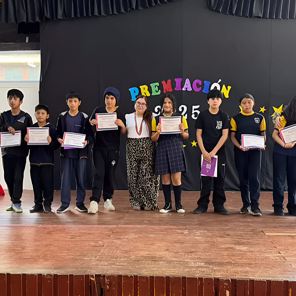 clase interdisciplinaria al aire libre